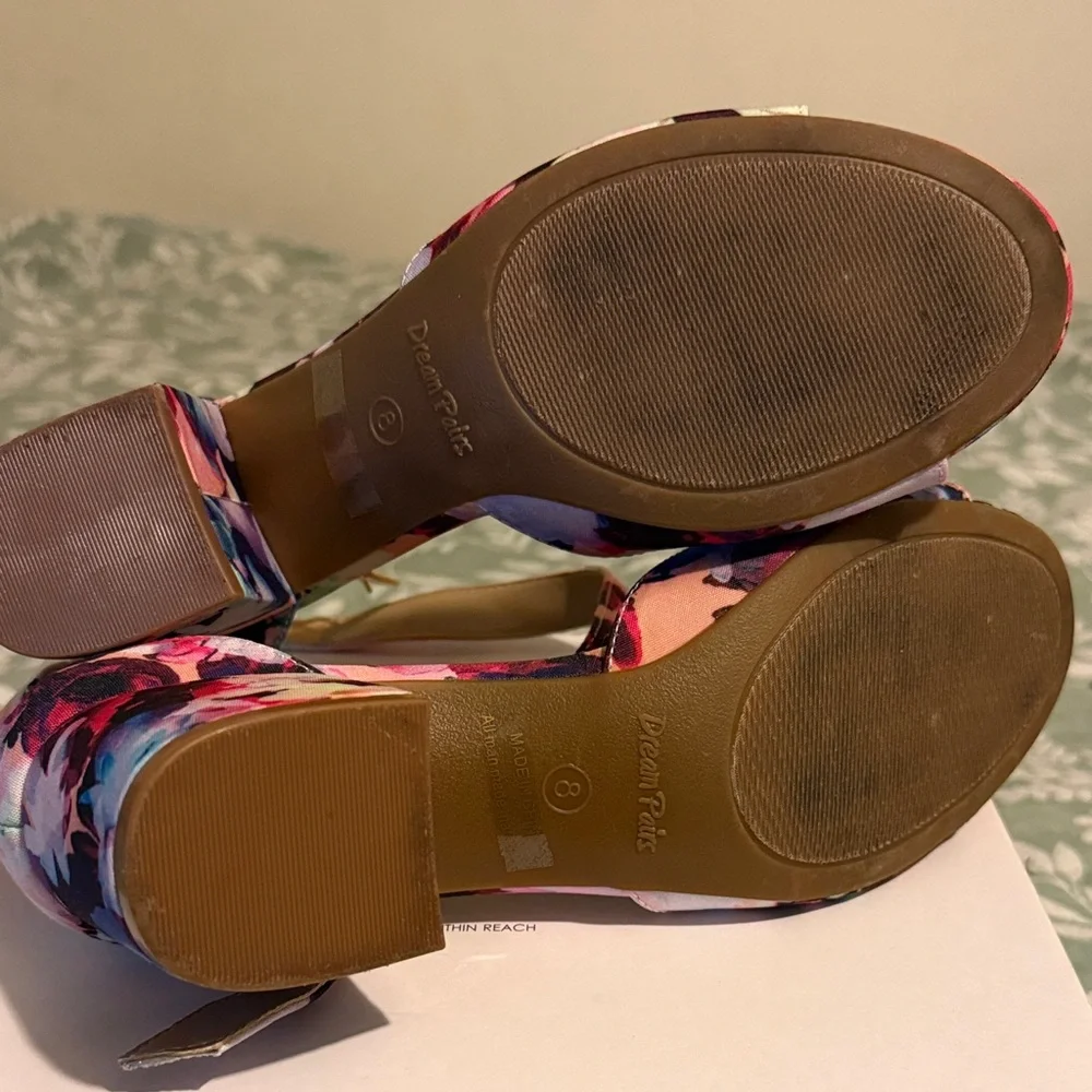 Multicolor Floral Heels
